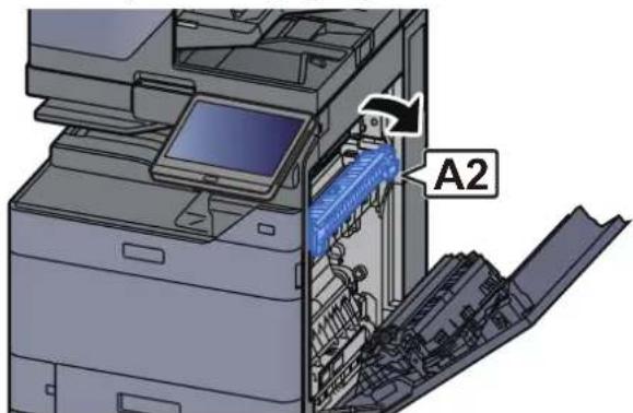 Utax 7058i - Otevřete kryt fixační jednotky (A2). - 1