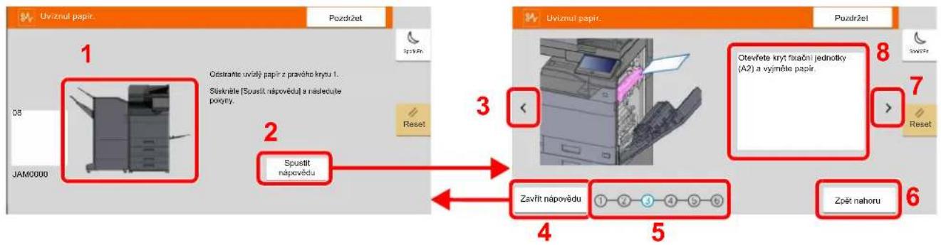 Utax 7058i - Indikátor místa vzpříčení papíru - 1
