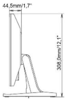 IIYAMA ProLite T1521MSC-B1 - ROZMĚRY - 2