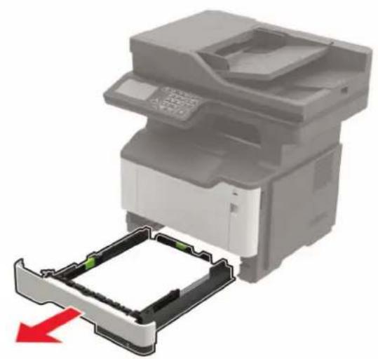 LEXMARK MB2546 - Zaseknutí papíru ve dvířkách A - 1