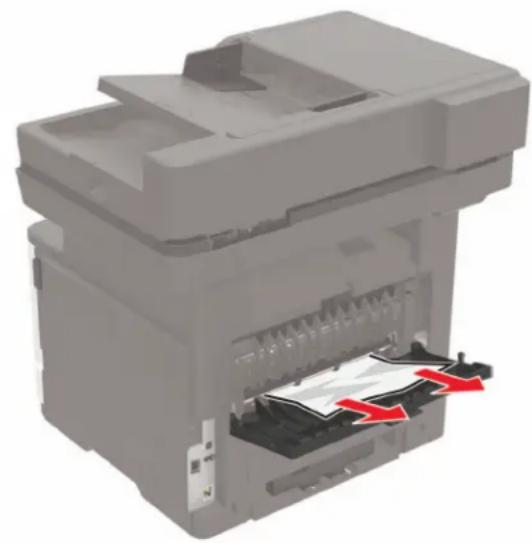 LEXMARK MB2546 - Uvíznutí papíru v zadních dvířkách - 2