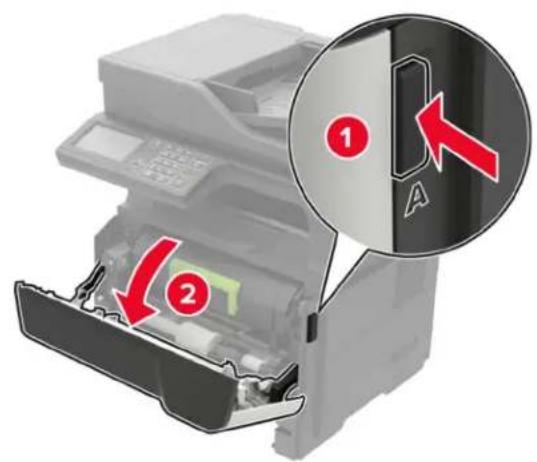 LEXMARK MB2546 - Zaseknutí papíru ve dvířkách A - 2