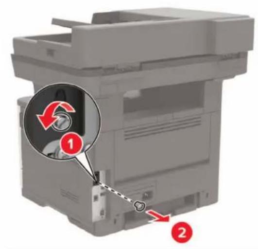 LEXMARK MB2546 - Instalace volitelné karty - 2