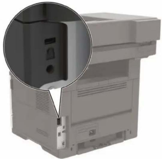LEXMARK MB2546 - Vyhledání slotu zabezpečení - 1