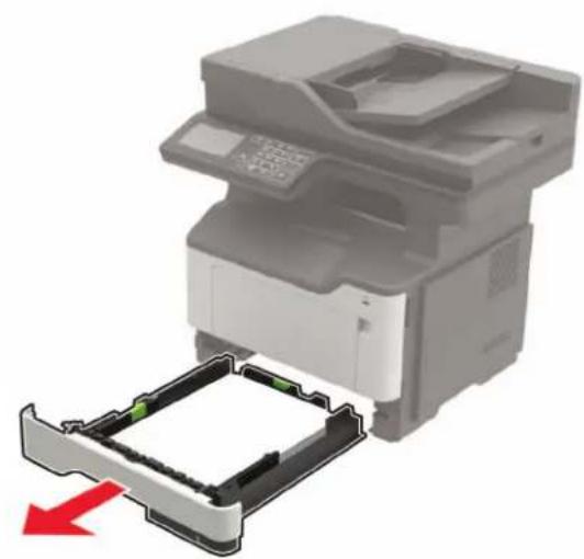 LEXMARK MB2546 - Uvíznutí papíru v zásobnících - 1
