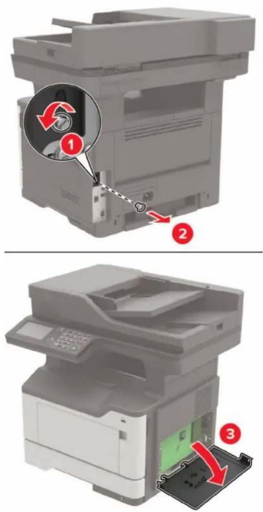LEXMARK MB2546 - Přístup k desce řadiče - 2