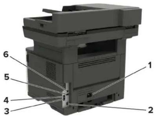 LEXMARK MB2546 - Připojení kabelů - 1