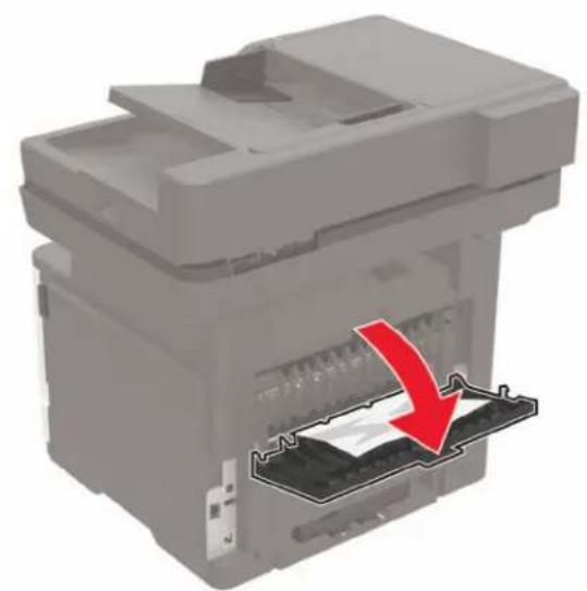 LEXMARK MB2546 - Uvíznutí papíru v zadních dvířkách - 1