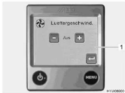 Lueitergeschwind. Aus + 1 MENU HYW08000