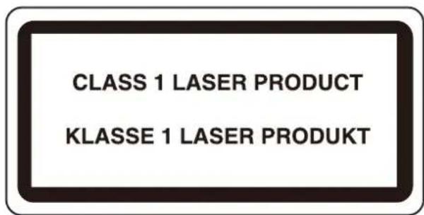 Utax P-C2656w MFP - Bezpečnost laseru (Evropa) - 2
