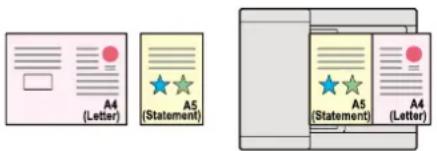 Utax P-C2656w MFP - Skenování originálů různých formátů najednou (originály různých formátů) - 1