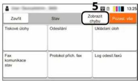 Utax P-C2656w MFP - Indikátory místa vzpříčení papíru - 2