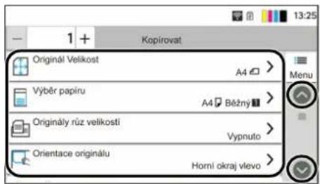 Utax P-C2656w MFP - Obrazovka nastavení displeje - 2