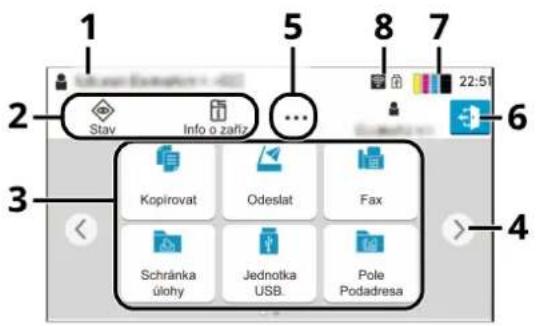 Utax P-C2656w MFP - Domovská obrazovka - 1