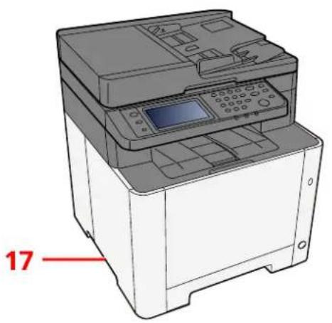 Utax P-C2656w MFP - Názvy dílů (exteriér zařízení) - 3
