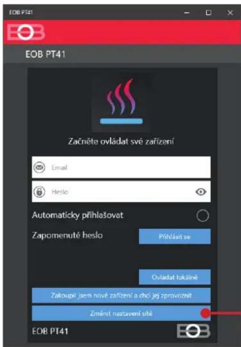 EOB PT41 EOB PT41 Začněte ovládat své zařízení Email Heslo Automaticky přihlašovat Zapomenuté heslo Přihlást se Ovladat tokálné Zakoupil jsem nové zařízení a choj jej zprovoznit Změnit nastavení sítě EOB PT41
