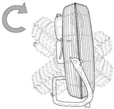 TROTEC TVM 10 - Nastavení úhlu sklonu ventilátoru - 1