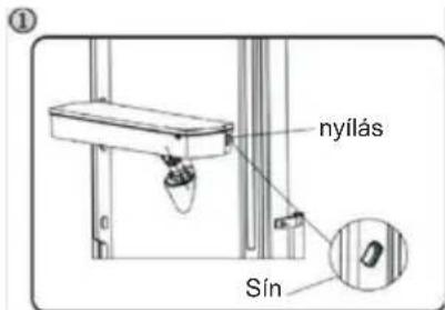 nyílás Sín