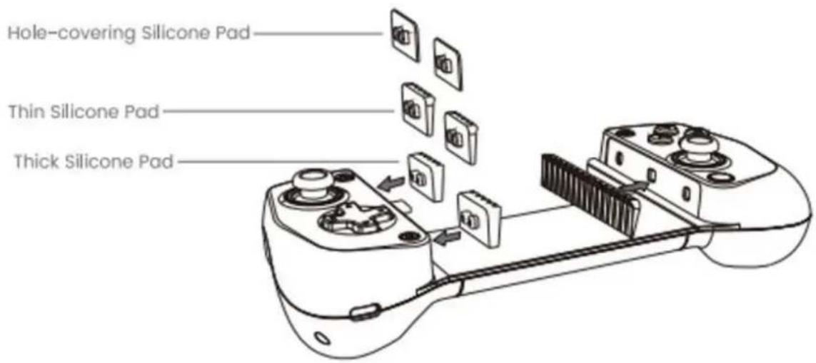 Gamesir X5 Lite - Instalace silikonových podložek - 1