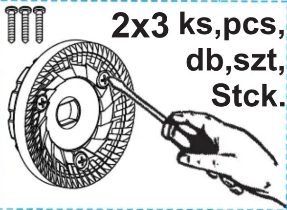 2x3 ks,pcs, db,szt, Stck.