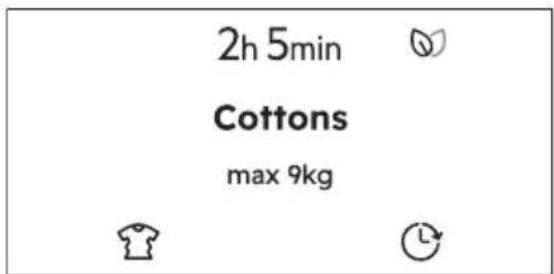 2h 5min Cottons max 9kg