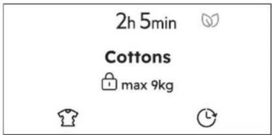 2h 5min Cottons max 9kg