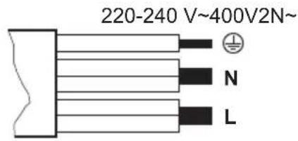 220-240 V~400V2N~ N L