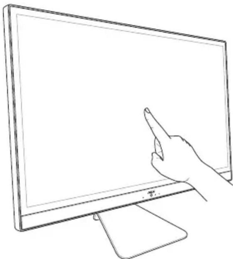 ASUS Vivo AiO V272 - Používání dotykové obrazovky (u vybraných modelů) - 1