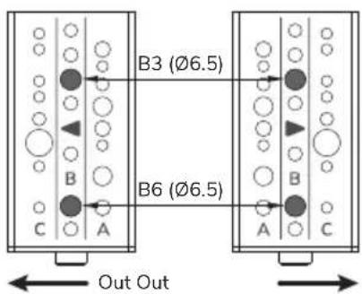 B3 (Ø6.5) B6 (Ø6.5) Out Out