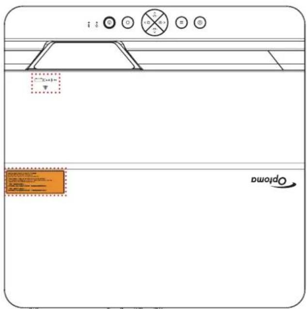 Diagram of a kitchen appliance with labeled buttons and a highlighted orange button labeled 'Optima'