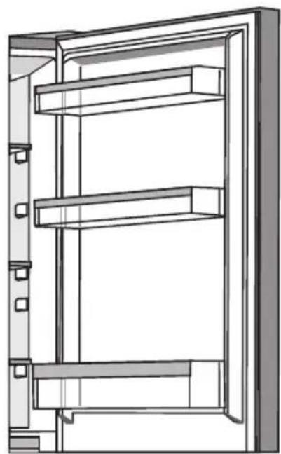 GORENJE NRK6192AW5 - DVEŘNÍ REGÁLY - 2