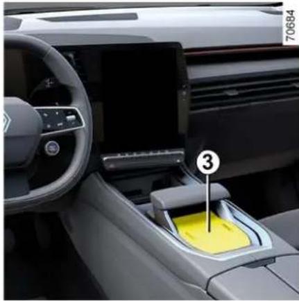 RENAULT Rafale (2023) - Indukční nabíjecí oblast/odkládací prostor středové konzole 3 - 1