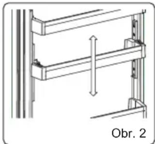SHARP SJ-FBB02DTXWE-EU - Nastavitelná polička ve dveřích (u některých modelů) - 2