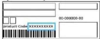 product Code xxxxxxxxxxxx 00-000000-00