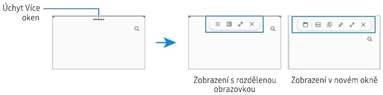 SAMSUNG Galaxy Tab Active5 - Používání nabídek více oken - 1