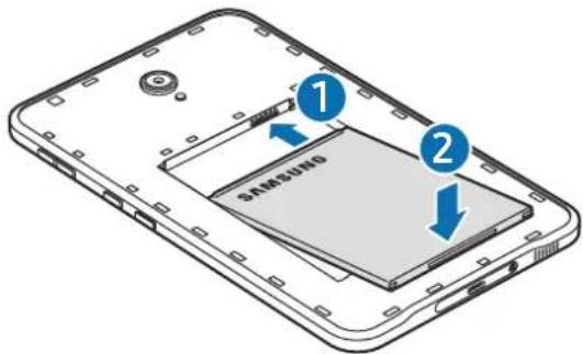SAMSUNG Galaxy Tab Active5 - Vložení baterie - 2