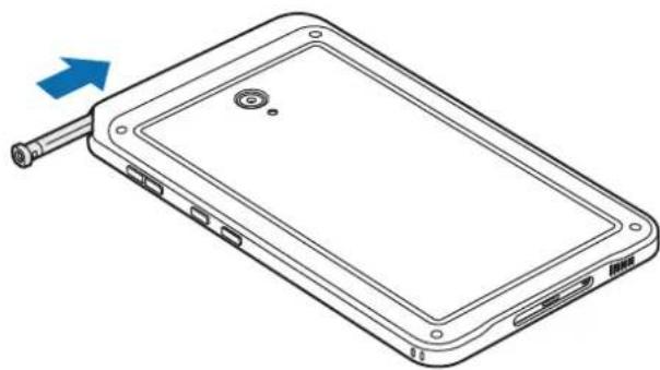 SAMSUNG Galaxy Tab Active5 - Vložení pera S Pen - 1
