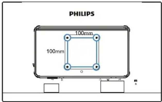 PHILIPS 19P4QYEB - Demontáž sestavy podstavce pro montáž VESA - 3
