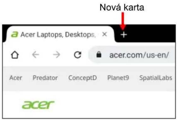 ACER Iconia V13 - Používání prohlížeče - 2