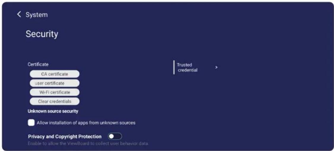 VIEWSONIC IFP6563-2C - Security (Zabezpečení) - 1
