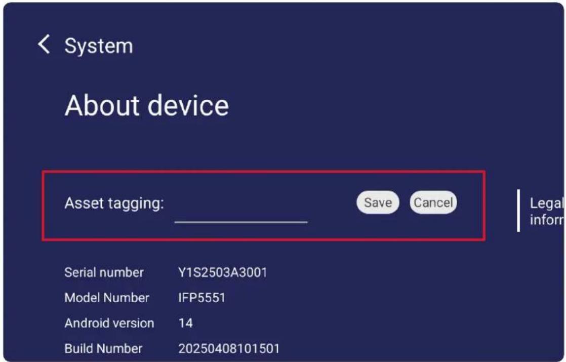VIEWSONIC IFP6563-2C - About Device (Informace o zařízení) - 2