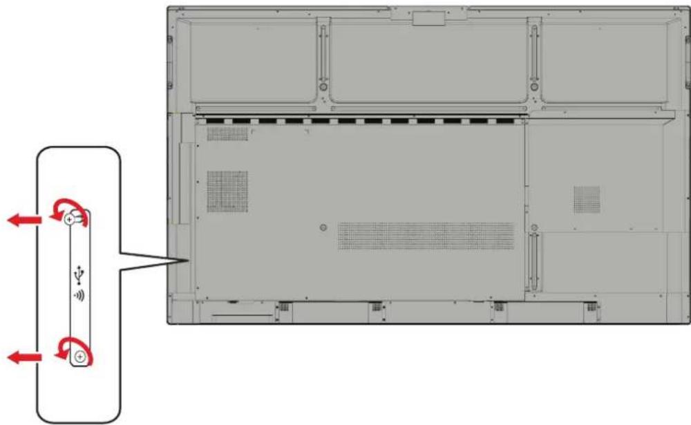 VIEWSONIC IFP6563-2C - Instalace karty Wi-Fi (slot Wi-Fi) - 1