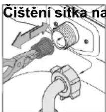 Čištení sitka na