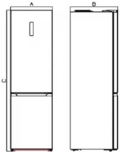 Kluge KCN5372LW - Požadavky na prostor - 1