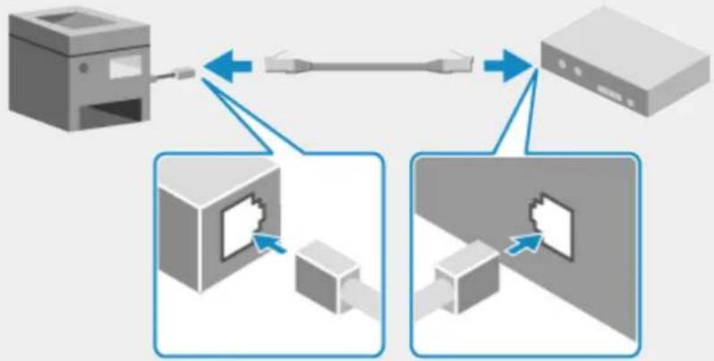 CANON imageFORCE 8186 - Připojte kabel sítě Ethernet k přístroji a směrovači. - 3