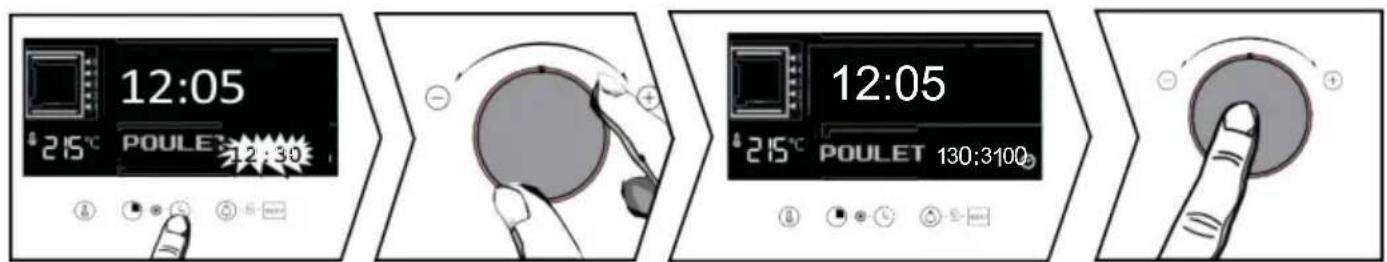 12:05 215°C POULET 12:30 - 12:05 215°C POULET 130:3100