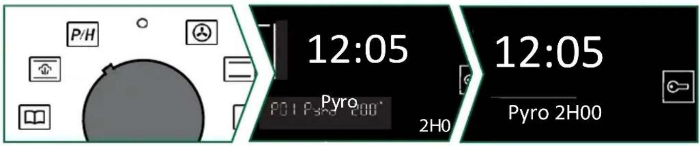 P/H 12:05 Pyro POI Pyo 200° 2H0 12:05 Pyro 2H00