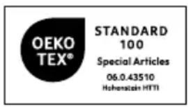OEKO TEX® STANDARD 100 Special Articles 06.0.43510 Hohenstein HTTI