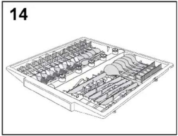 HAIER XI 6B0M3BB - "SYSTEM CUTLERY SHINE PLUS" (tylko w niektórych modelach) - 1