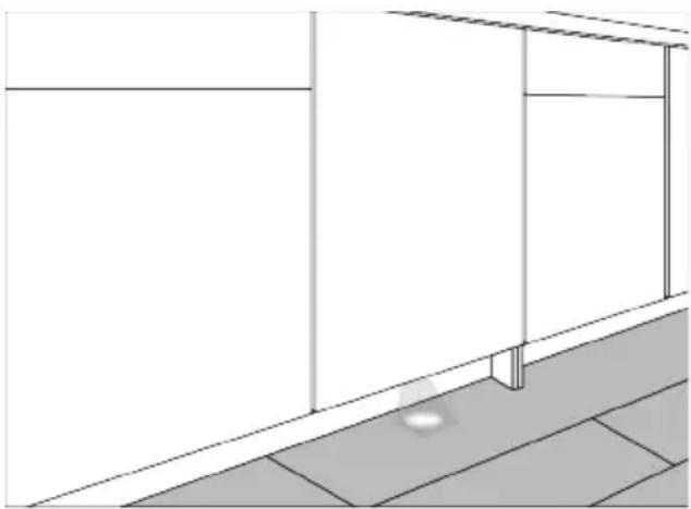 HAIER XI 6B0M3BB - FLOOR LIGHT (tylko w niektórych modelach). - 1